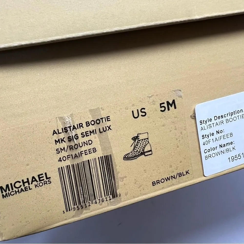 Michael  Kors Alistair Combat Boots Size 5